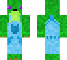 cosmic entity frog with overalls