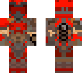 doom slayer but red