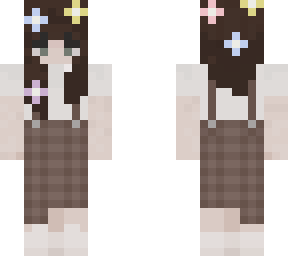cute girl cutegirl flowers spring | Minecraft Skins