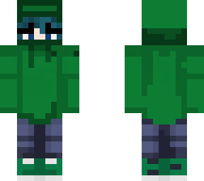 frog blue hair
