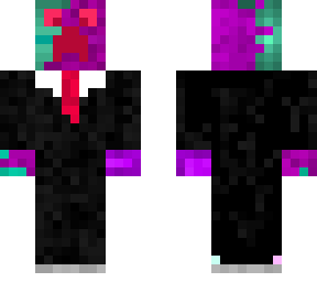 galaxy creeper in a suit