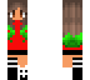 girl with a little bit of green hair?