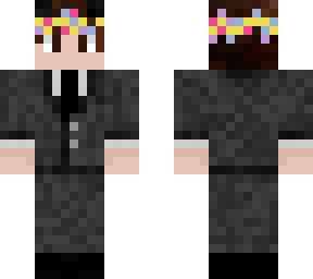 me in a suit with horns
