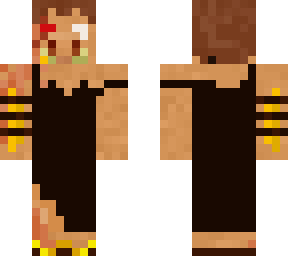 my character on the smp in a dress