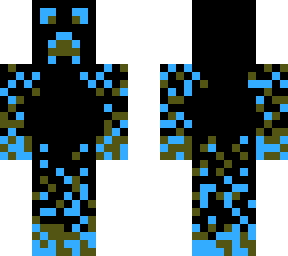 olive green and blue creeper