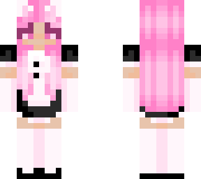 pink cat-maid girl