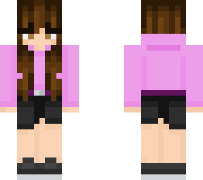 pink hoodie