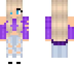 rq-red blond girl with purple top