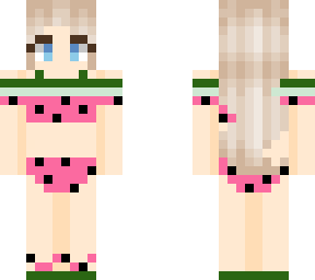 watermelon swimsuit girl (comp. with emma)