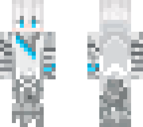 white blue skin