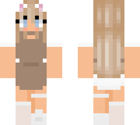 white dress and apron