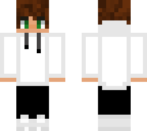 white hoodie boy