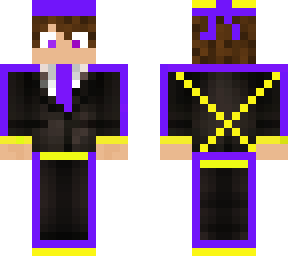 yellow and purple color man in a suit