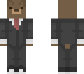 + bear in suit +