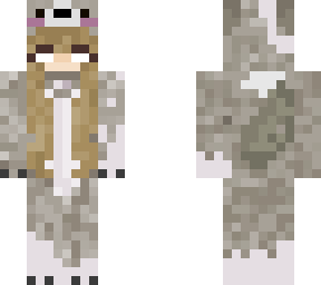 ~girls wolf onesie skin~v5