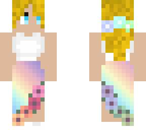 (not my base) me in a rainbow wedding dress❙?