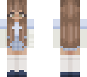 aesthetic blue checker skirt