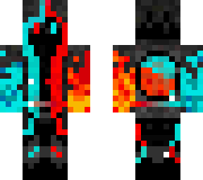aqua/red ninja