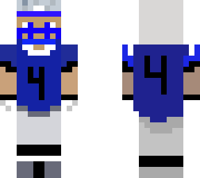 blue football player