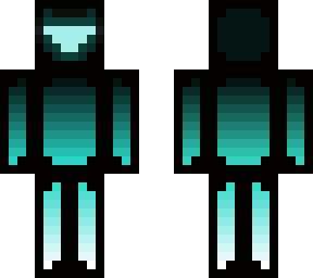 blue gradient person