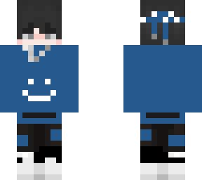 blue hood boy