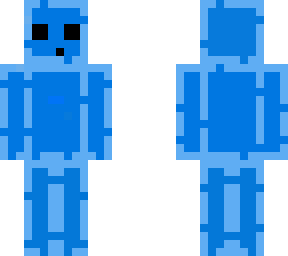 blue slime with glow effects
