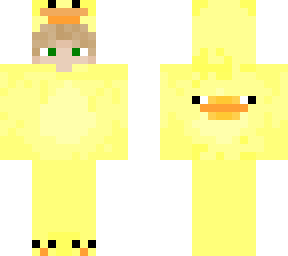 boy in duck suit