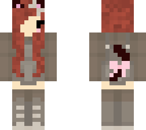 brown hair cat girl overalls v3