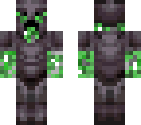 creeper in... netherite armor?!!