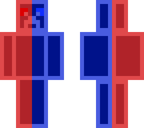 creeper red and blue