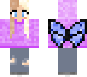 girl in butterfly hoodie