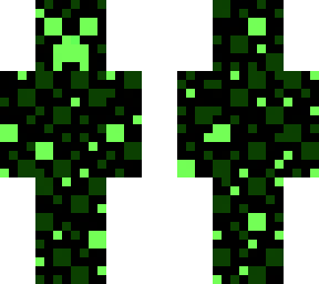 glitch creeper (green pixel special effects)
