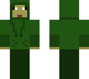 green hoodie
