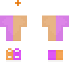 purple and orange shirt and boots base with flowers