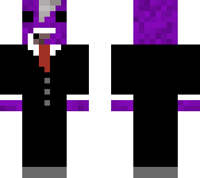 purple mooshroom in a suit