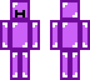 purple slime but a little bit better and with a mustache