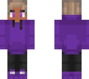 purpled with black skin