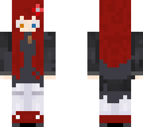 red hair, flower