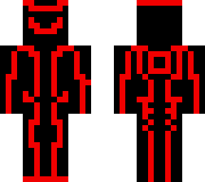 red tron suit