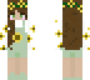 sunflower girl w/flower crown