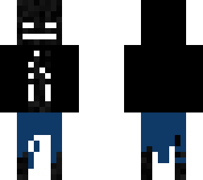 wither skeleton with hoodie