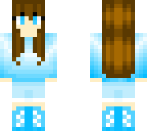 blue girl :d skin made thanks to gabrysia2010, sweatshirt from gabrysia2010