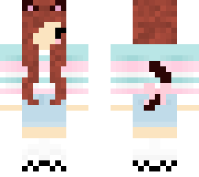 brown hair cat girl outfit