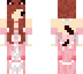 brown hair cat girl princess dress
