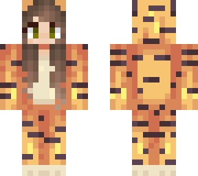 brown hair tiger outift