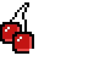 cherries pixel art