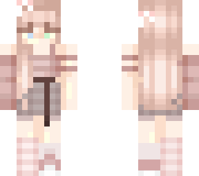 cute pink girl (different coloured eyes)