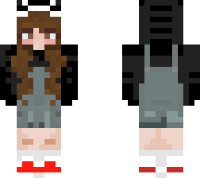 dinosaur black hoodie girl skin