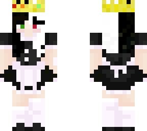 female ranboo in a maid dress