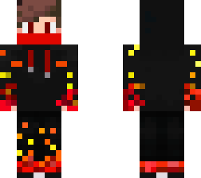 fire sweater and sweat pants with mask